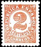 Spain - 1933 - Pegasus - 20 CTS - Auburn - Spain, Numbers - Edifil 678 - 0